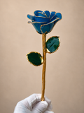 Luxury Blue Glitter Rose